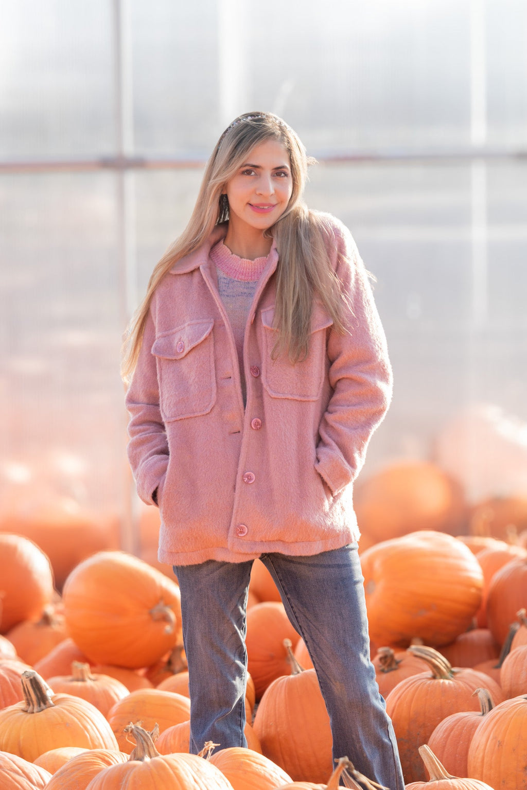 Pretty In Pink Soft Shacket -SALE-