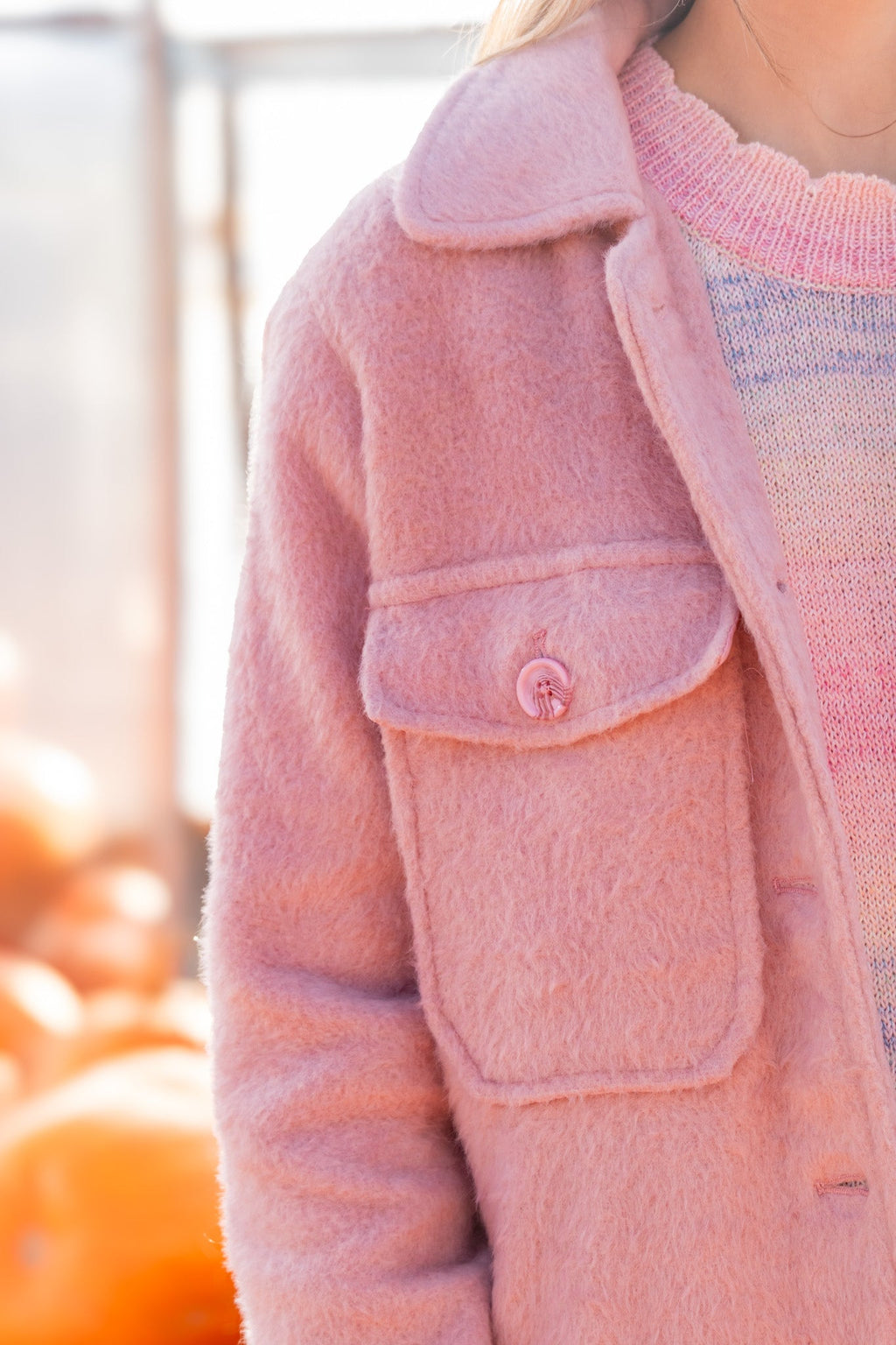 Pretty In Pink Soft Shacket -SALE-