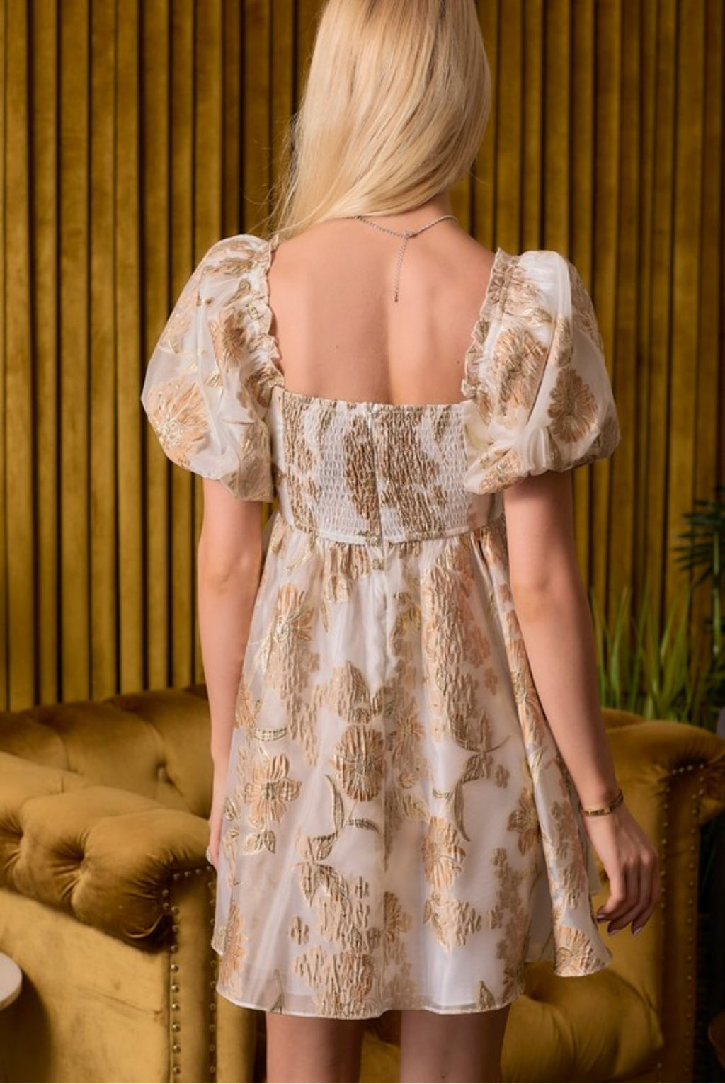 Fearless Dress in Swifty Holiday Gold -SALE-