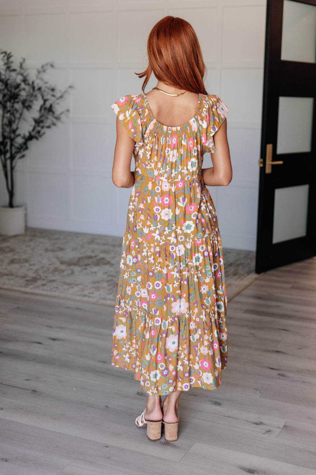 Summer Nights Flutter Sleeve Dress