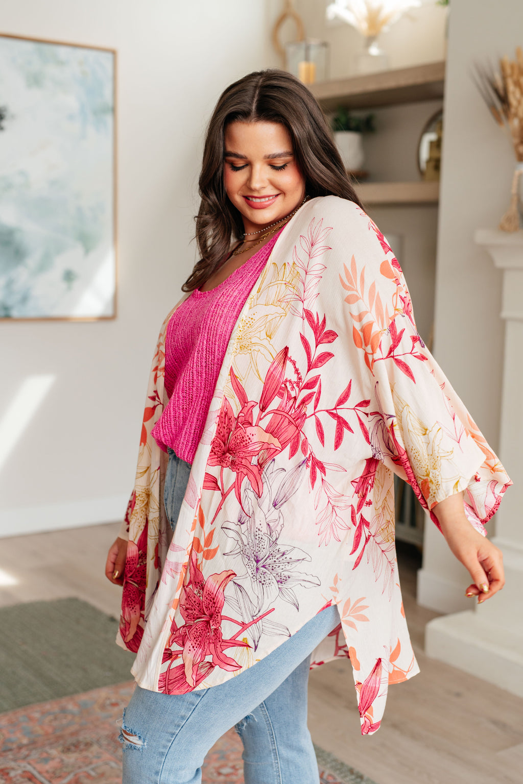 Vacay Vibes Bell Sleeve Kimono Coverup