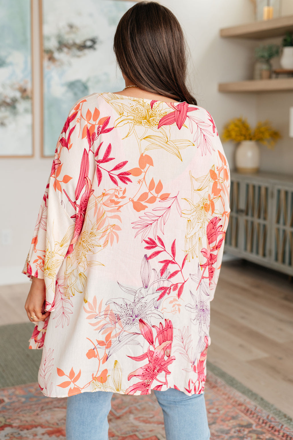 Vacay Vibes Bell Sleeve Kimono Coverup