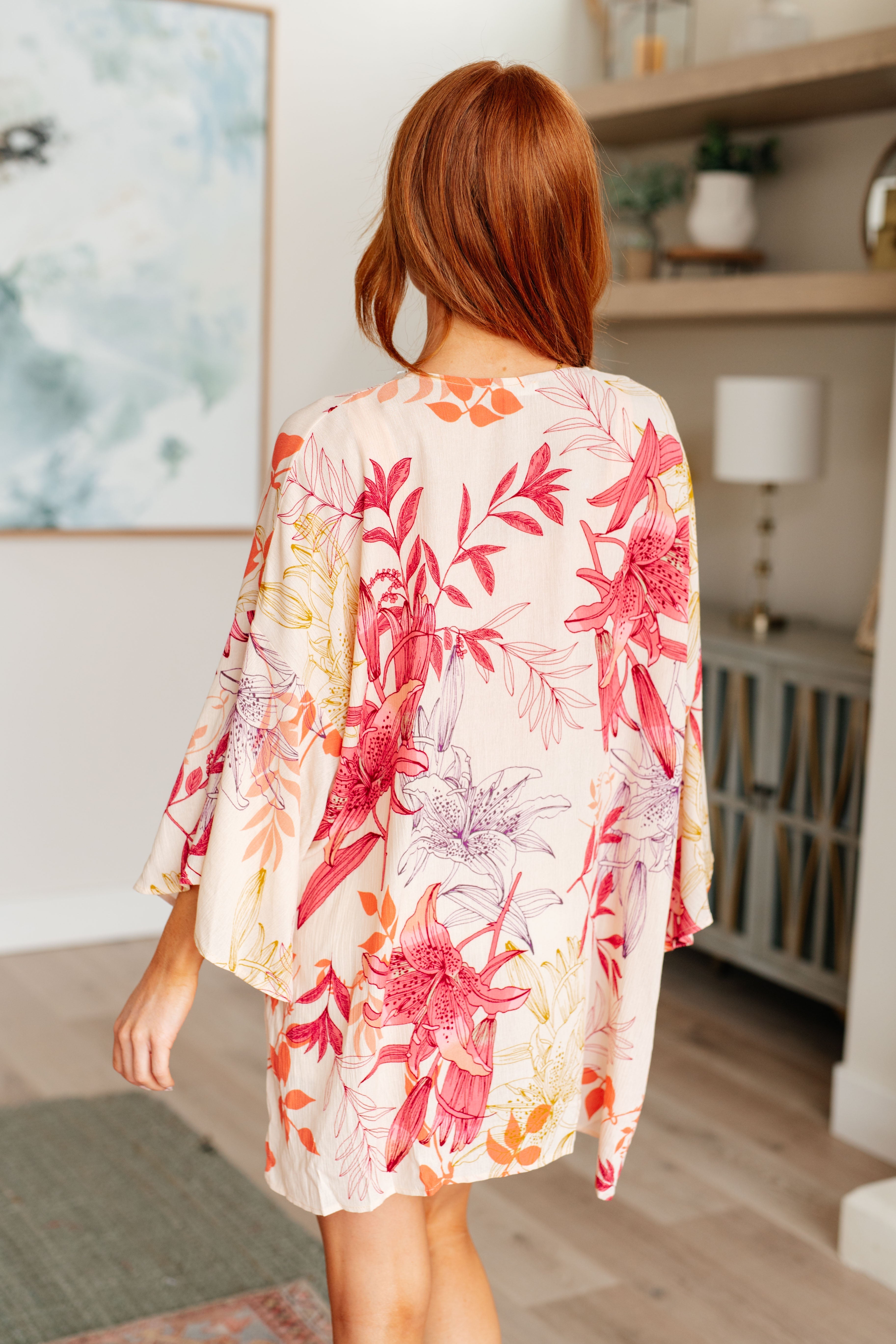 Vacay Vibes Bell Sleeve Kimono Coverup
