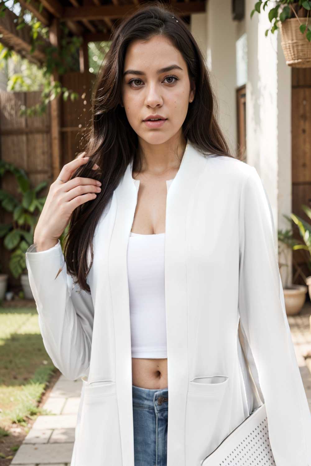 solid long sleeves pockets open front versatile blazer