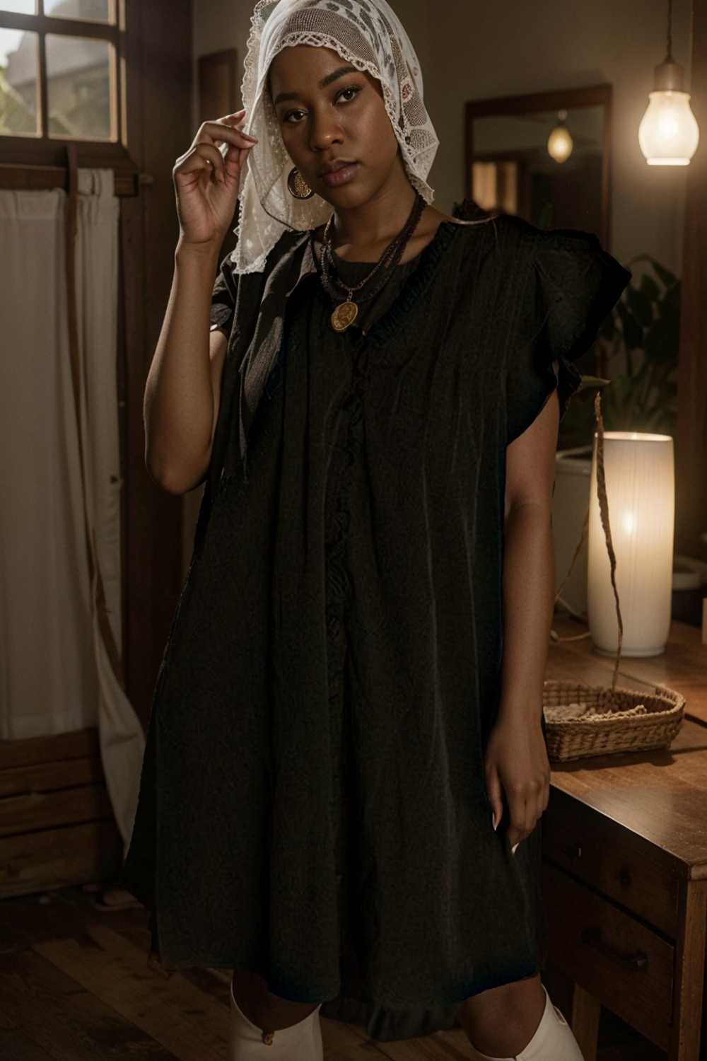 sweet black ruffle sleeve v neck mini shift dress