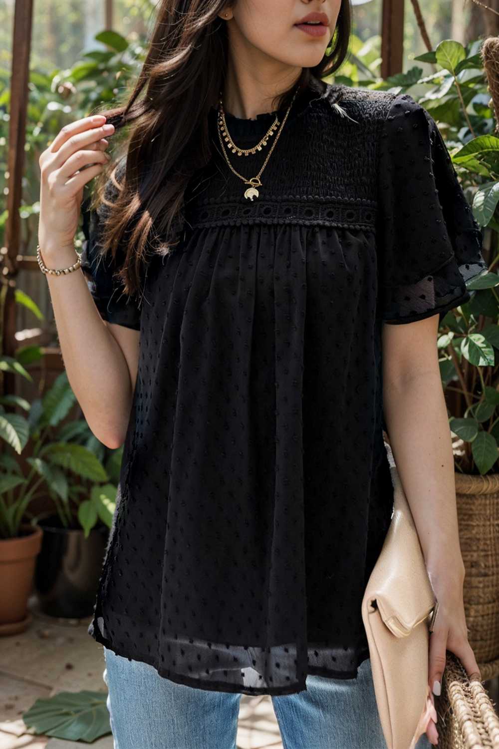 temperament commuting loose short sleeved t shirt