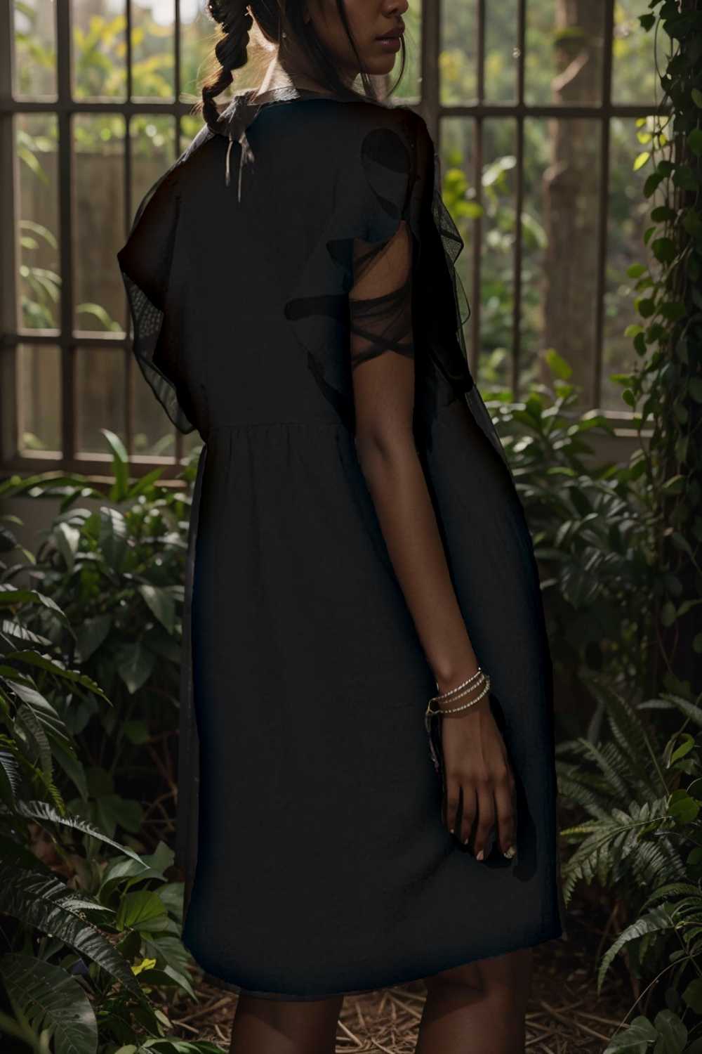 v neck button up all match fashion mini dress