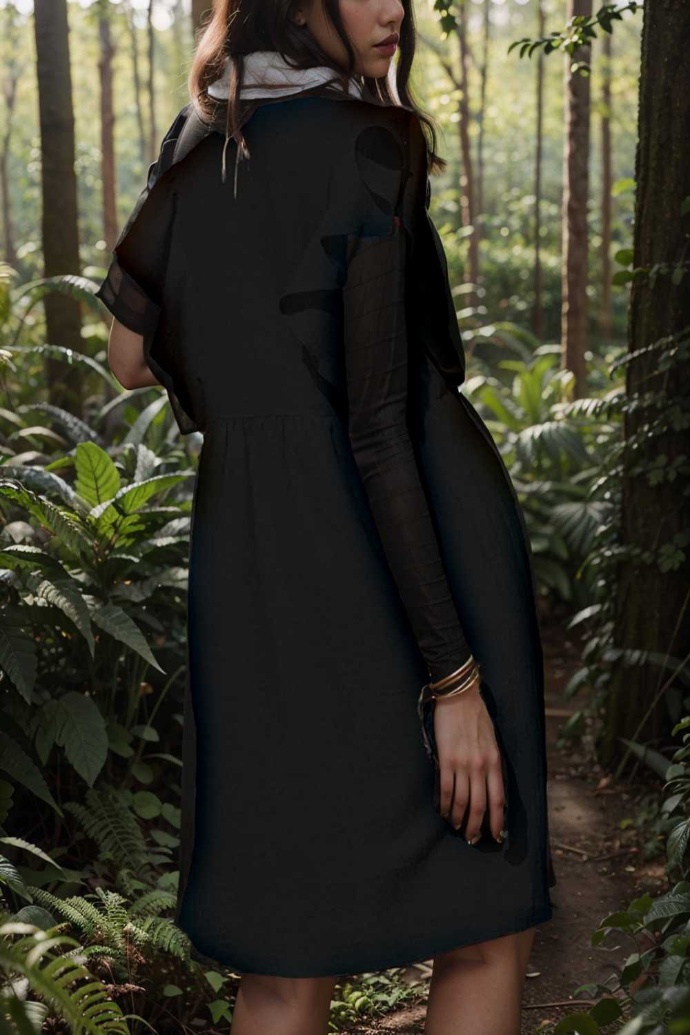 v neck button up all match fashion mini dress