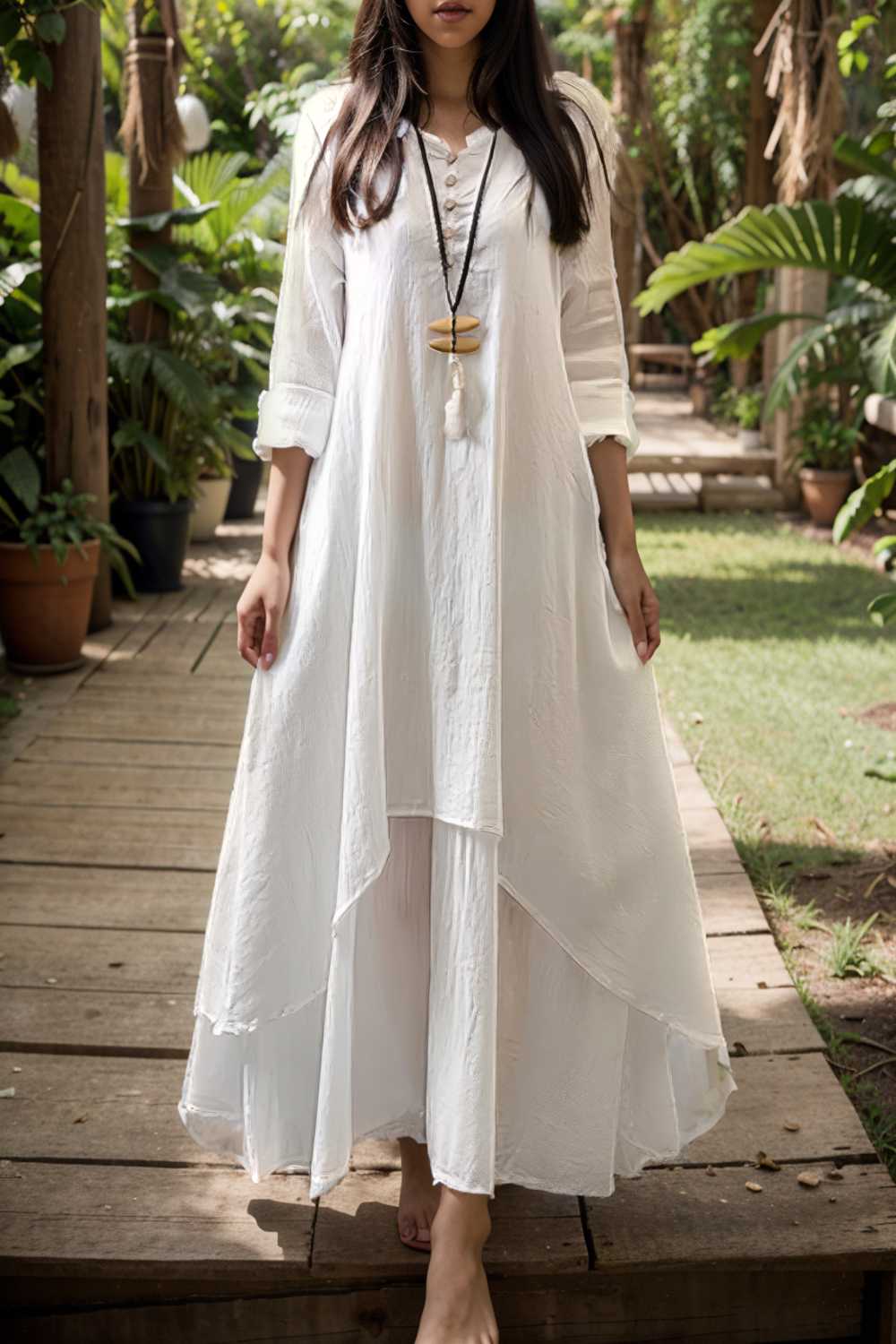 women s plus size casual dress swing dress solid color long dress maxi dress long sleeve button fake two piece v neck